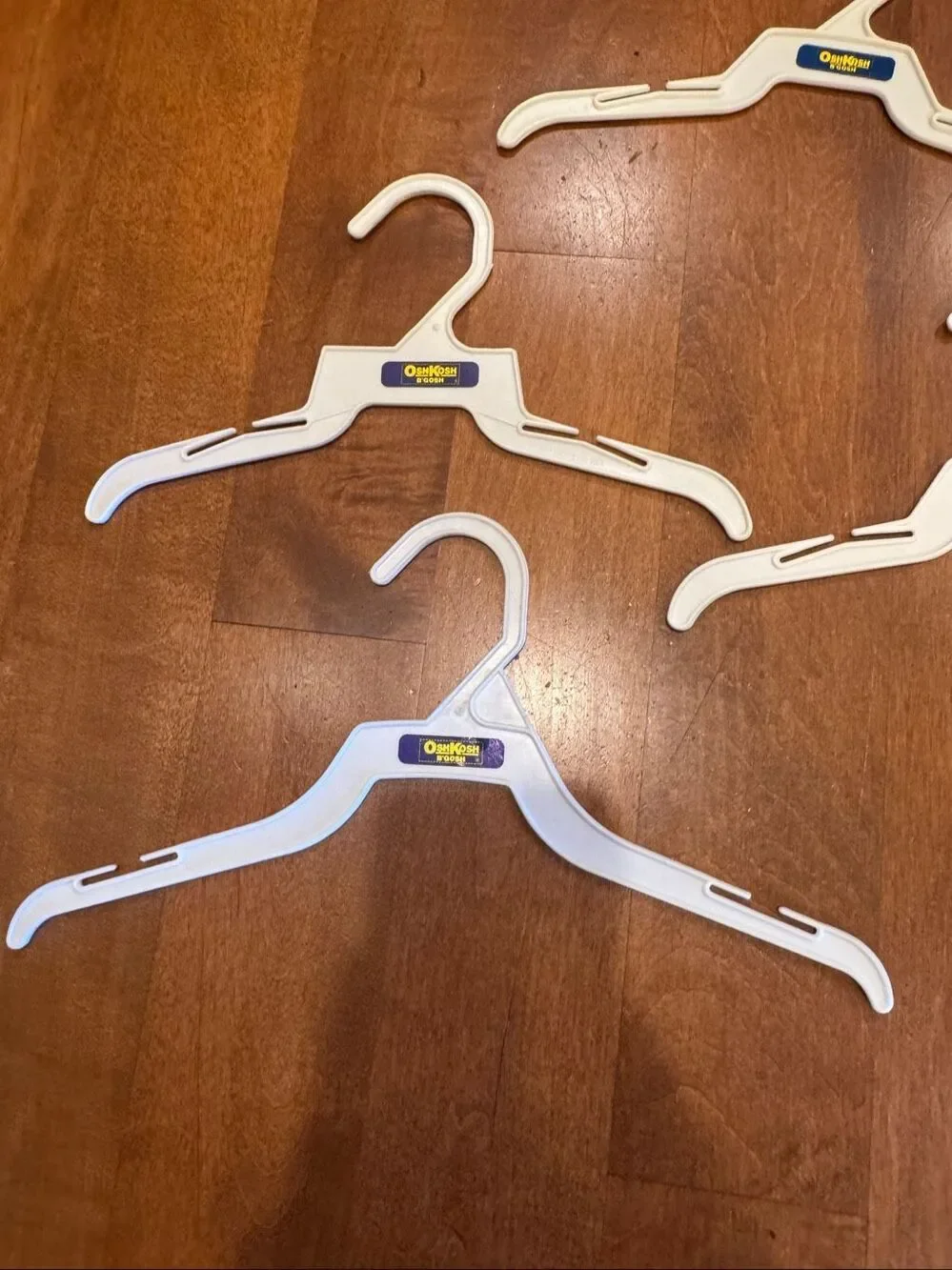 Vintage 90s Y2K OshKosh B’Gosh Kids Plastic Clothes Hangers Lot of 4